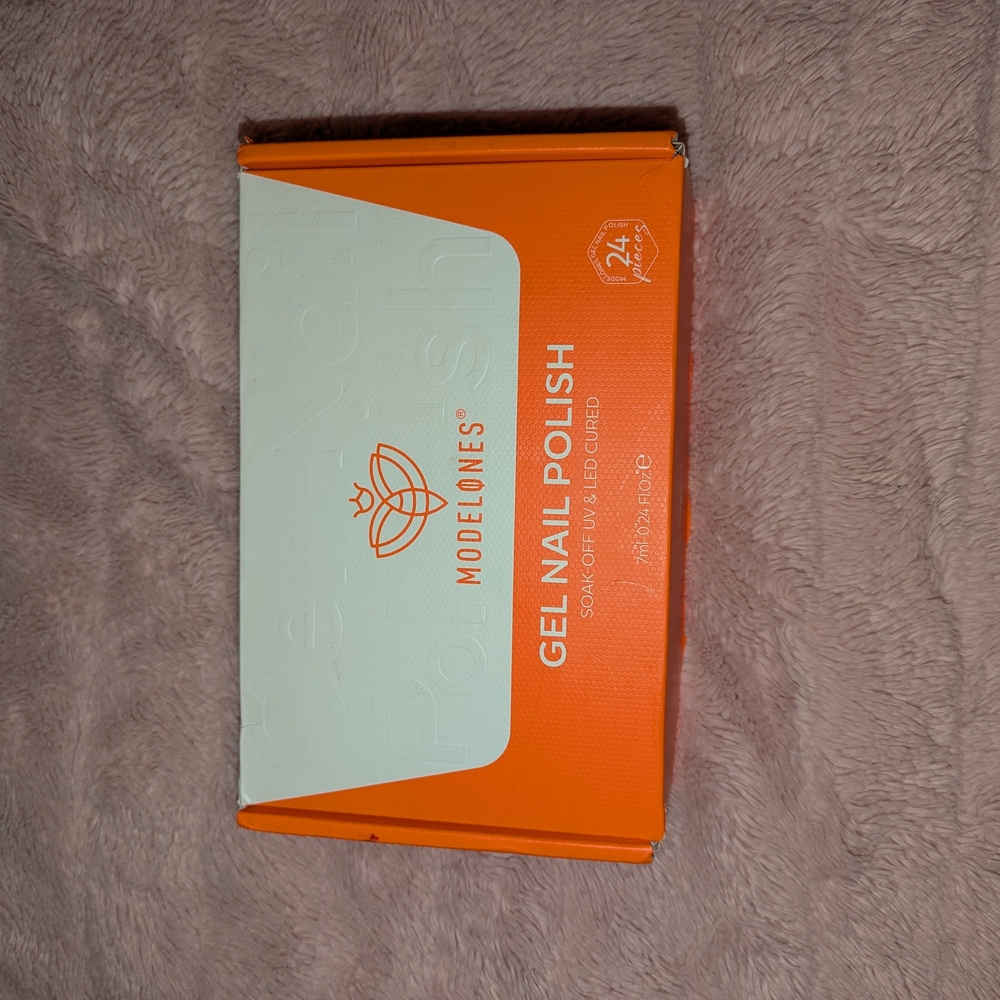 Modelones Orange Gel Nail Polish